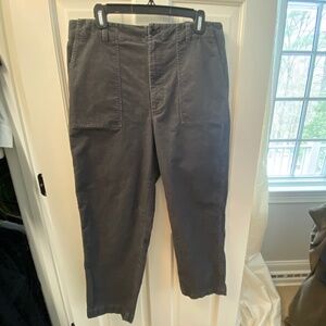 Jenni Kayne Charcoal Corduroy Ranger Trouser, Size 14